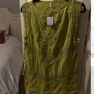 NWT Free People Green Winifred Dress